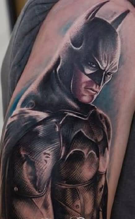 Forearm Batman Tattoo | Leaf Tattoos
