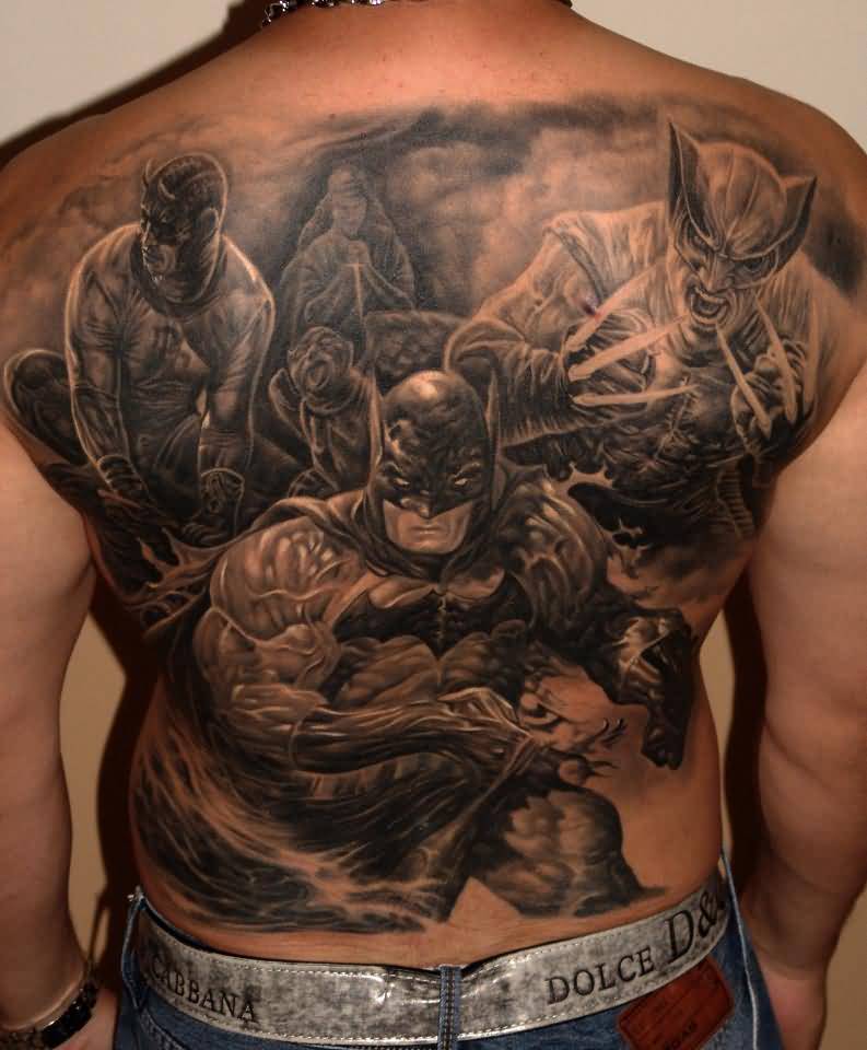 Batman Right Arm Tattoo