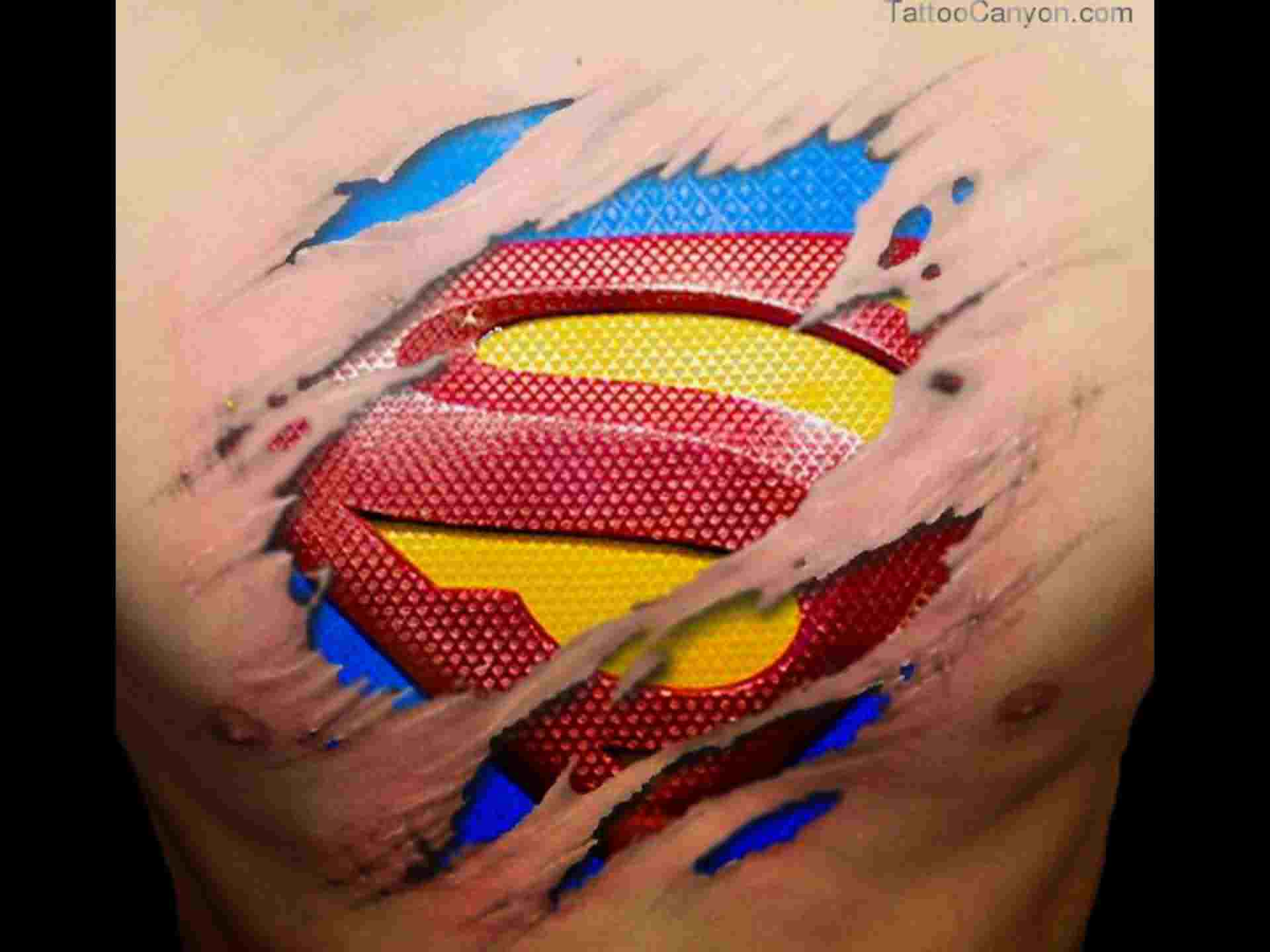 Superman Temporary Body Tattoos at Rs 170/piece | Temporary Body Tattoos in  New Delhi | ID: 25569271048