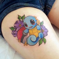 Pokeman And Pokeball Tattoo
